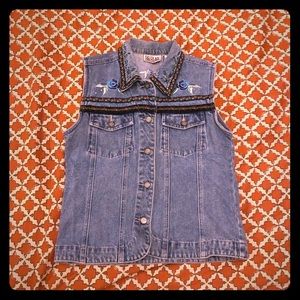 Vintage Billblass Jean Vest